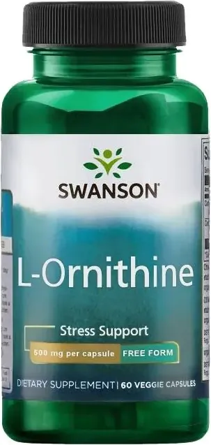 Swanson L-Ornithine Amino Acid Л-Орнитин 500 мг х 60 капсули