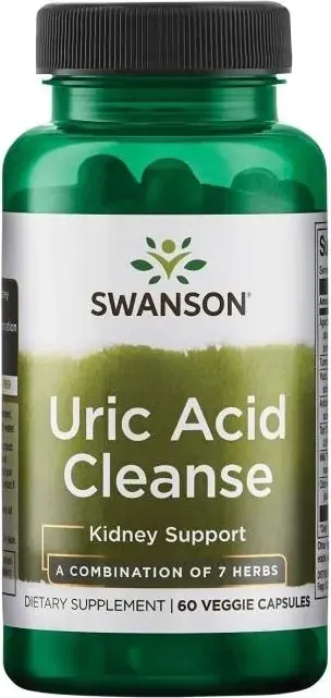 Swanson Uric Acid Cleanse За прочистване от пикочната киселина 428.75 мг х 60 капсули