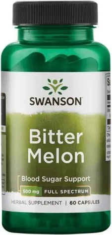 Swanson Bitter Melon Пълен спектър горчив пъпеш 500 мг х60 капсули