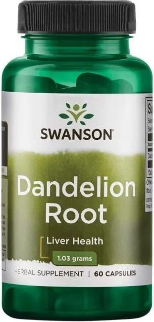 Swanson Dandelion Root Корен от глухарче 515 мг х 60 капсули