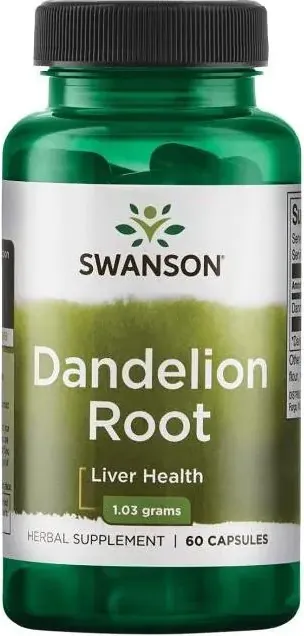 Swanson Dandelion Root Корен от глухарче 515 мг х 60 капсули