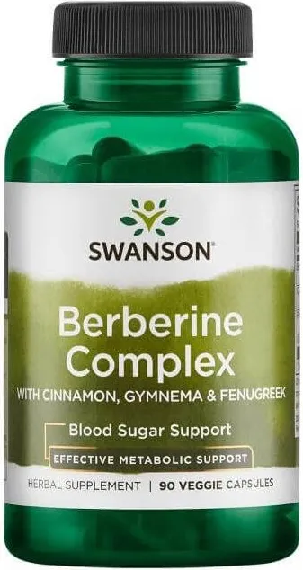 Swanson Berberine Complex Берберин комплекс х 90 капсули