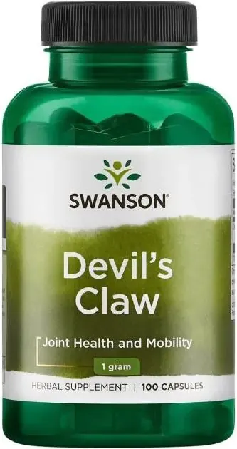 Swanson Devil's Claw Дяволски нокът за здрави стави 500 мг 100 капсули