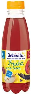 Bebivita напитка плодове с желязо 6М+ 500 мл