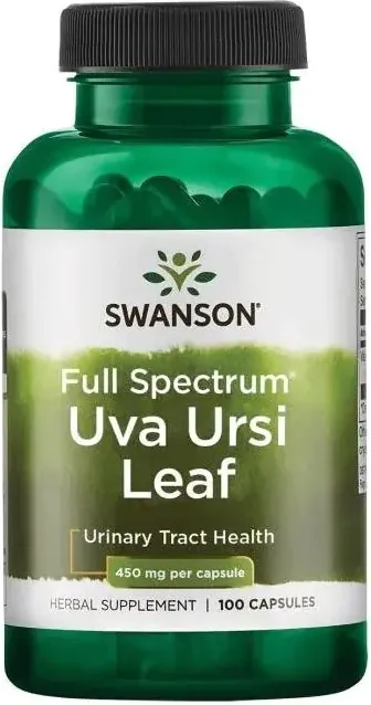 Swanson Full Spectrum Uva Ursi Leaf Лист от Ува Урси 450 мг х100 капсули