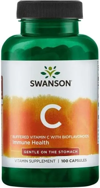 Swanson Buffered C with Bioflavonoids Буфериран витамин C с биофлавоноиди 500 мг х 100 капсули