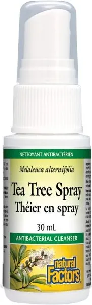 Natural Factors Tea Tree Spray theier en spray Масло от чаено дърво / спрей / - антибактериални и противогъбични свойства 30 мл