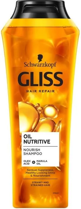 Gliss Oil Nutritive Шампоан за дълга и цъфтяща коса 250 мл