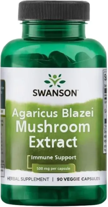 Swanson Agaricus Blazei Mushroom Extract Екстракт от гъби Агарикус Блазеи за имунитет х90 капсули