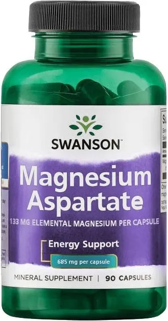 Swanson Magnesium Aspartate Магнезиев Аспартат 685 мг х 90 капсули