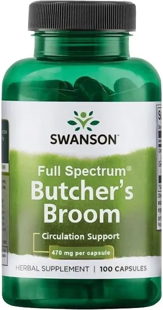 Swanson Full Spectrum Butcher's Broom Самодивски чемшир 470 мг 100 капсули