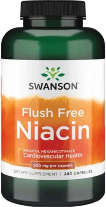 Swanson Flush Free Niacin Ниацин Витамин B3 х240 капсули