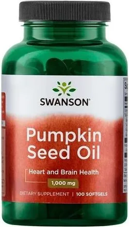 Swanson Pumpkin Seed Oil Тиквено семе 1000 мг х100 капсули