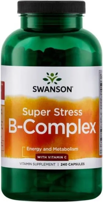 Swanson Super Stress B-Complex При стрес х240 капсули