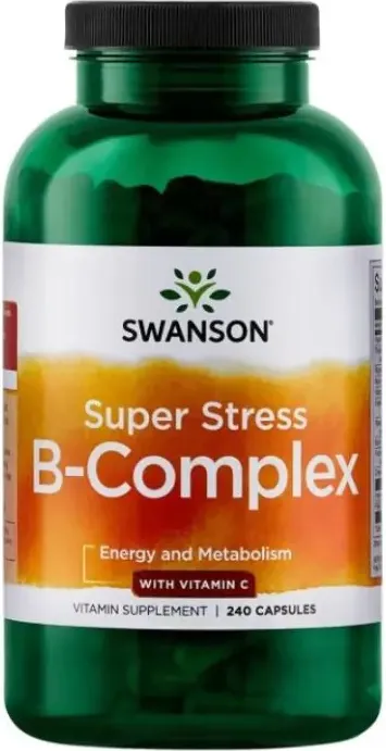 Swanson Super Stress B-Complex При стрес х240 капсули