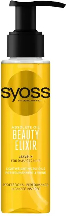 Syoss Absolute Oil Разкрасяващ еликсир с масла за увредена коса 100 мл