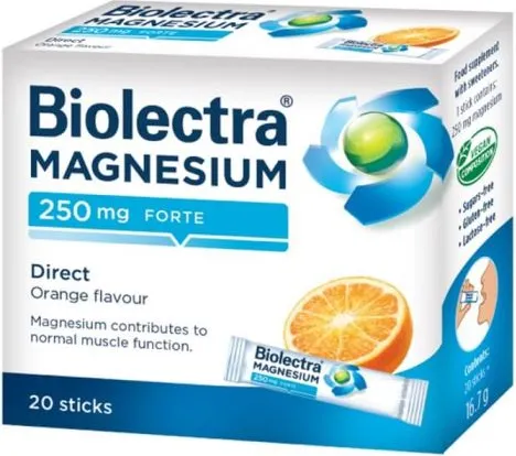 Biolectra Magnesium Forte Биолектра магнезий форте 250 мг х 20 сашета