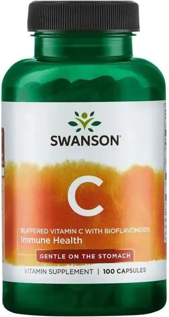 Swanson Buffered C with Bioflavonoids Буфериран витамин C с биофлавоноиди 500 мг х 100 капсули