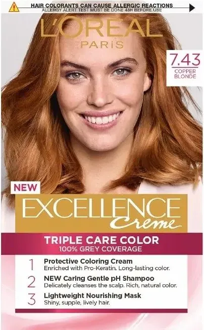 L’Oreal Excellence Creme Боя за коса 7.43 Copper Blonde