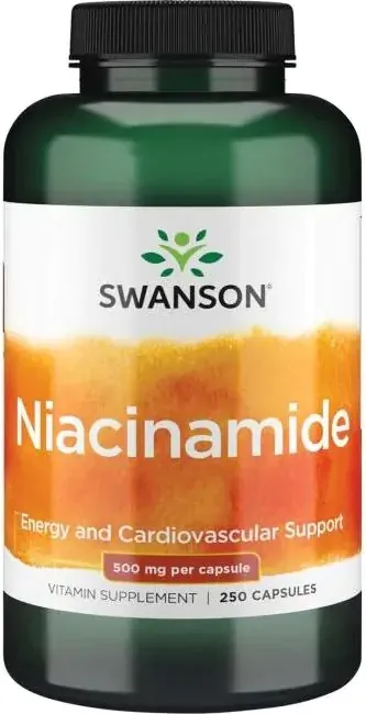 Swanson Niacinamide Ниацинамид 500 мг х 250 капсули