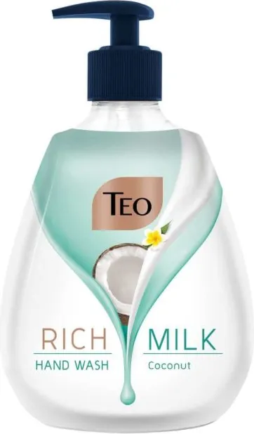 Teo Rich Milk Coconut Хидратиращ течен сапун -  помпа 400 мл