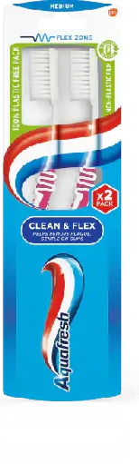 Aquafresh Clean & Flex Четка за зъби 1+1 бр