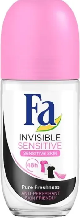 Fa Invisible Sensitive Део рол-он против изпотяване за жени с чувствителна кожа 50 мл