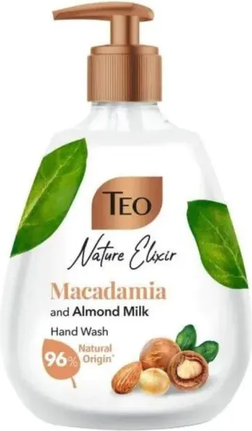Teo Nature Elixir Macadamia and Almond Milk Liquid Soap Течен сапун с аромат на макадамия и бадемово масло 300 мл