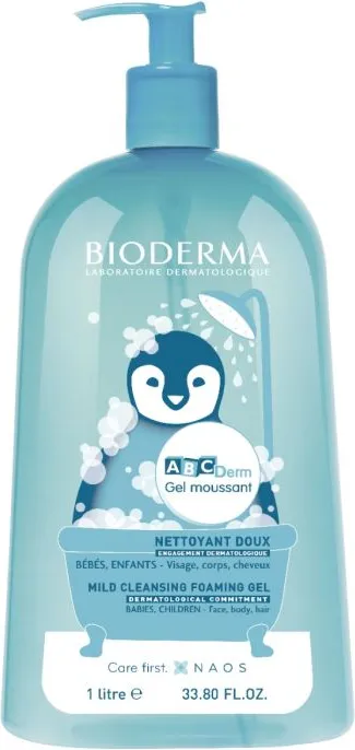 Bioderma ABC Derm Измиващ гел 3в1 1000 мл