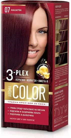 Color 3-Plex Трайна крем боя за коса Цвят №07 Махагон