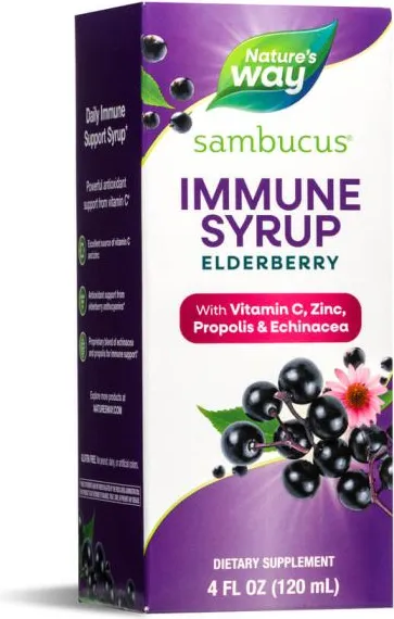 Nature's Way Sambucus Immune Syrup Сироп за пълна подкрепа на дихателната и имунната система 120 мл