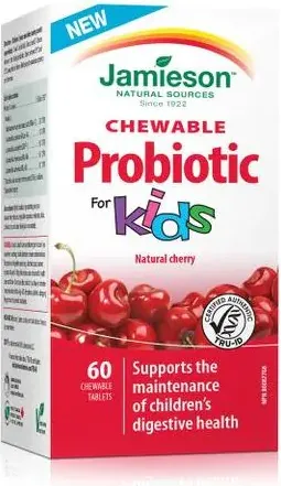 Jamieson Probiotic Kids Пробиотик за деца с вкус на череша х60 дъвчащи таблетки