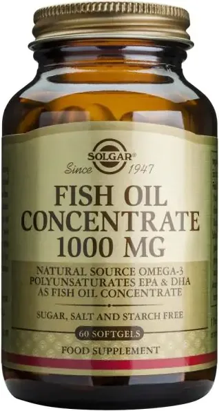 Solgar Fish Oil Рибено масло концентрат 1000 мг х60 капсули