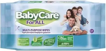 Baby Care For All Мокри кърпички за цялото семйство 54 броя