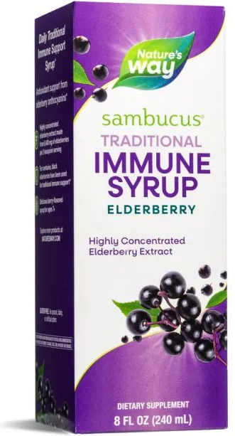 Nature's Way Sambucus Original syrup Сироп с черен бъз за силен имунитет 240 мл