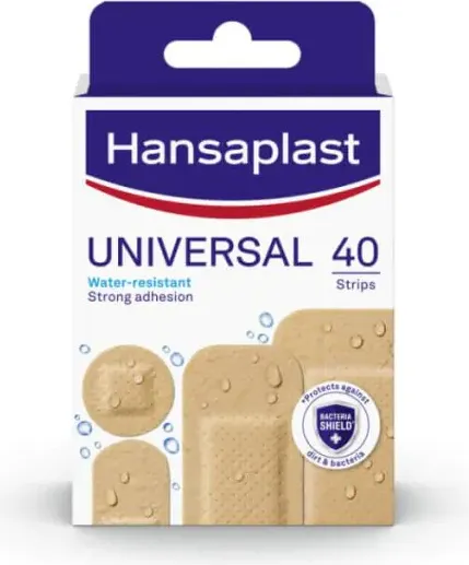 Hansaplast Universal Водоустойчиви пластири универсални х 40 бр