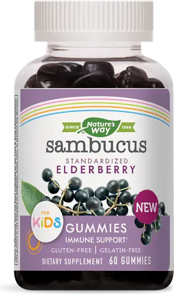 Nature's Way Sambucus Kids Gummies в подкрепа на имунната система на детето х60 желирани таблетки