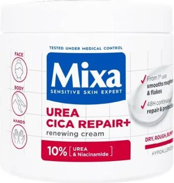 MIXA Urea Cica Repair+ Регенериращ крем за тяло за много суха кожа 400 мл