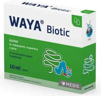 Waya Biotic Пробиотични капки за новородени, кърмачета и деца 10мл Medis