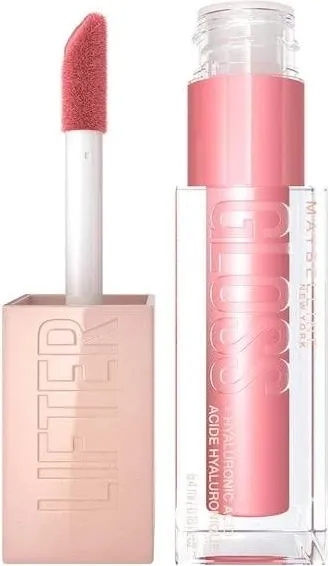 Maybelline Lifter Gloss Хидратиращ гланц за обемни и плътни устни с хиалуронова киселина, цвят 004 Silk