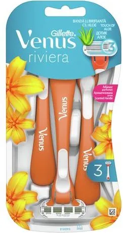 Gillette Venus Riviera Дамска самобръсначка еднократна х3 бр