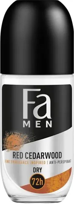 Fa Men Red Cedarwood Антиперспирант против изпотяване за мъже с аромат на червен кедър рол-он 50 мл