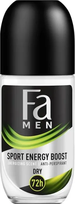 Fa Men Xtreme Sport Energy Boost Део рол-он против изпотяване за мъже 50 мл