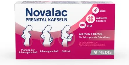 Novalac Prenatal Витамини за бременни х 30 меки капсули