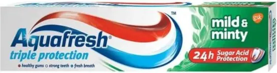 Aquafresh Triple Protection Mild & Minty Паста за зъби зелена 100 мл