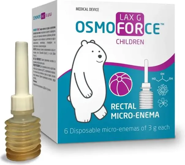 OSMOFORCE LAX G Микро клизма за деца 3+ x 6 бр