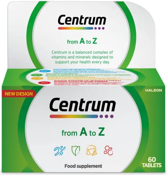 Centrum A-Z Витамини и минерали за възрастни х 60 таблетки Pfizer