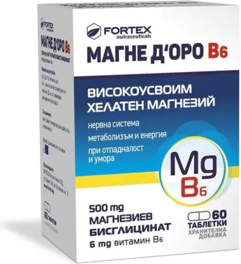Fortex Магне Д'оро B6 60 таблетки