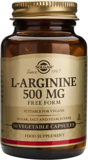 Solgar L-Arginine Л-Аргинин за здраво сърце 500 мг х50 капсули