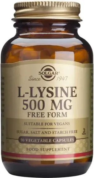 Solgar L-Lyzine Л-лизин за здрава кожа 500 мг х50 таблетки
